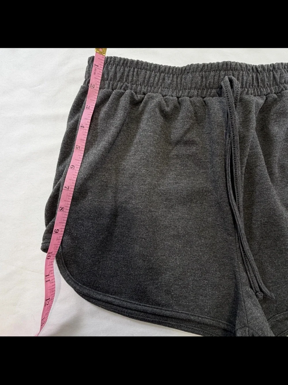 Women’s Dark Gray Drawstring Lounge Shorts